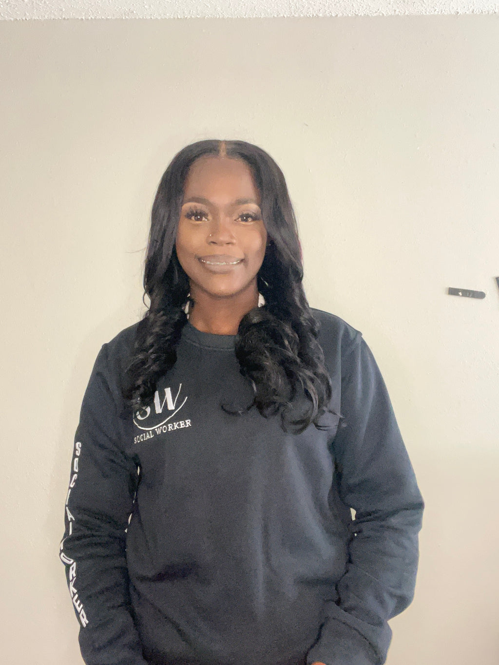 Unisex Social Worker Sweatshirt – Personalized Embroidered