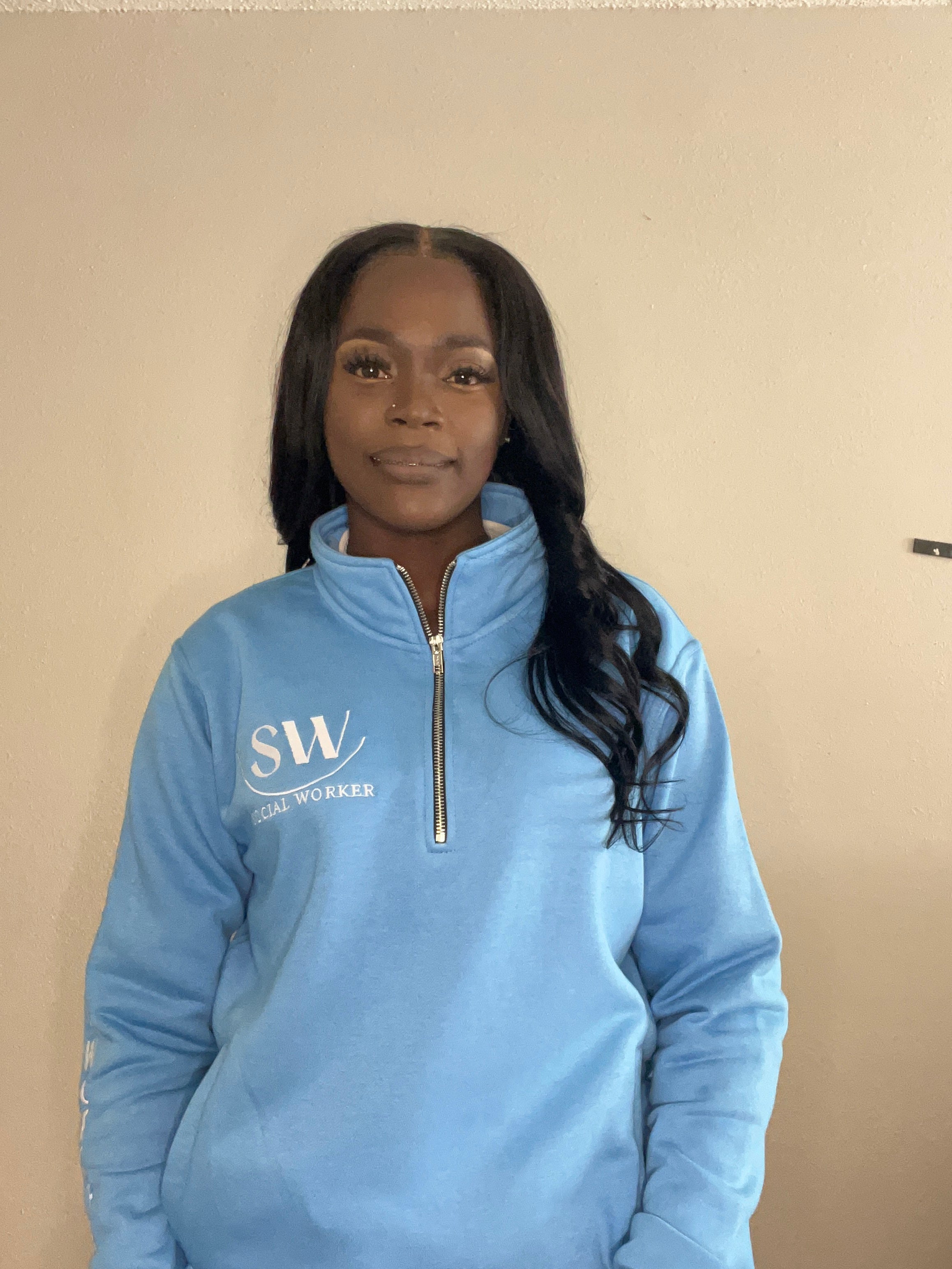 Unisex Social Worker Sweatshirt – Personalized Embroidered