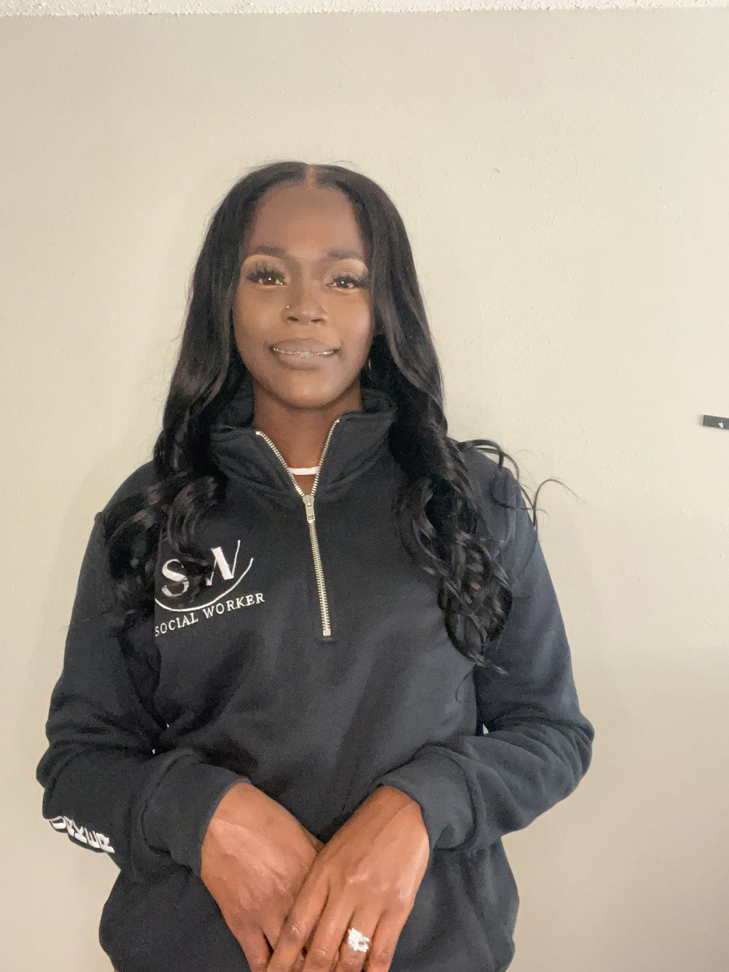 Unisex Social Worker Sweatshirt – Personalized Embroidered